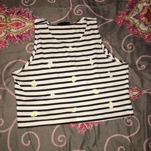 Love Culture Striped Crop Top